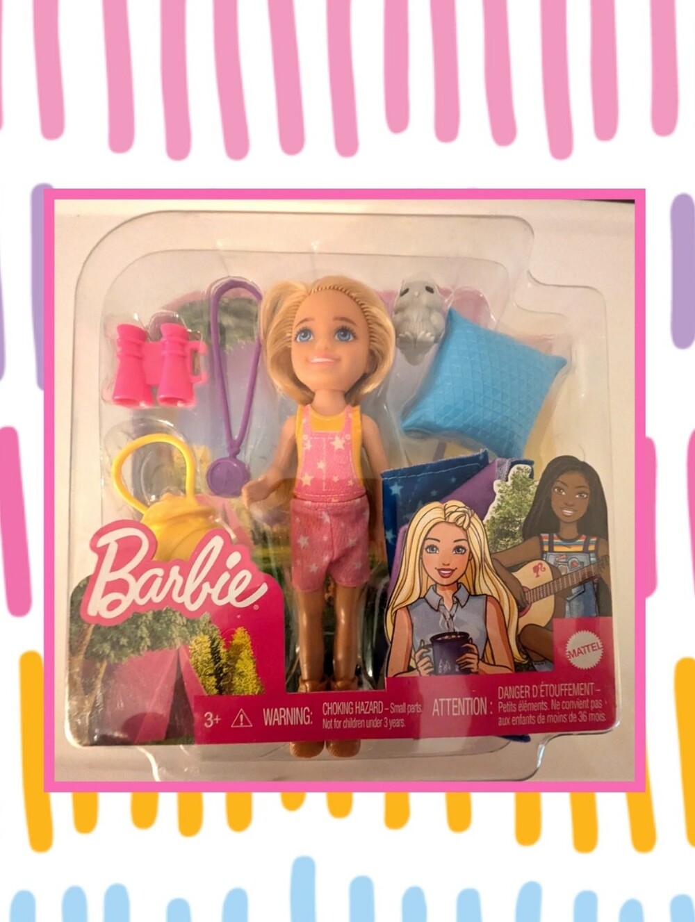 NIB Barbie Chelsea doll Camping Set with accessories